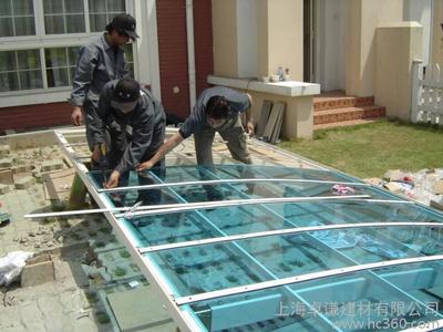 零售.批发供应卓谦卓谦花园别墅洋房轿车停车棚工厂停车场停车棚-上海卓谦建材 -